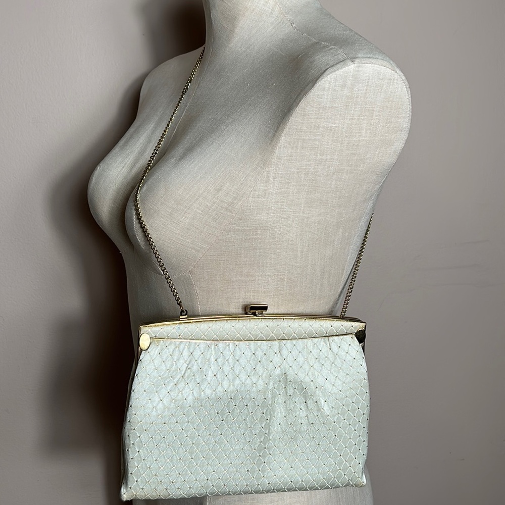 Vintage Ivory Gold Small Clutch “ Mardane”
